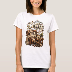 Camiseta Amante de Café – A Vida é Melhor Com Café