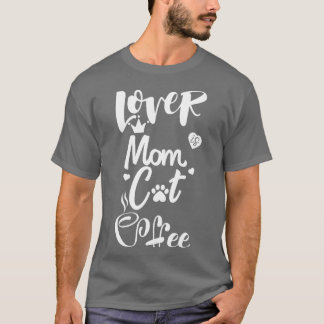 Camiseta Amante de café da mãe de gato17