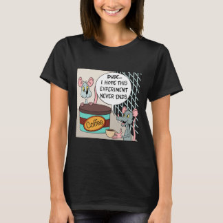 Camiseta Amante de café de rato de laboratório de rato