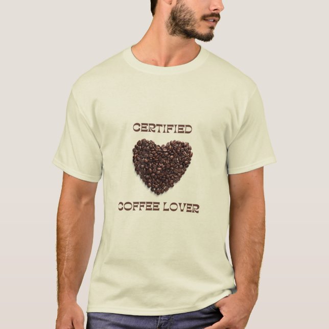 Camiseta Amante de Café e Salva-Vidas do Café  (Frente)