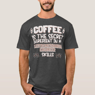 Camiseta Amante de café Engenheiro eletromecânico