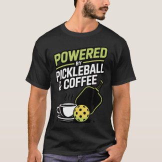 Camiseta Amante de Café Jogador Engraçado de Pickleball