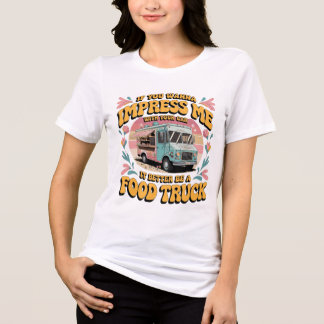 Camiseta Amante de Caminhão de Comida Divertido Retro Groov