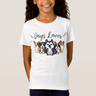 Camiseta Amante de cão - cão de desenho animado