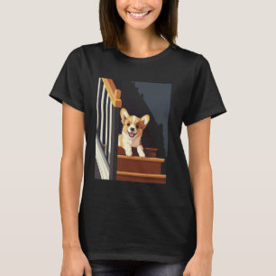 Camiseta Amante de Cão Corgi Brincalhão