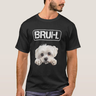 Camiseta Amante de Cão Divertido Maltês