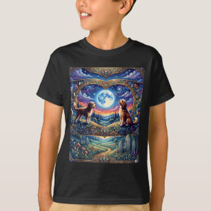 Camiseta amante de cão doodle da montanha aventura da natur