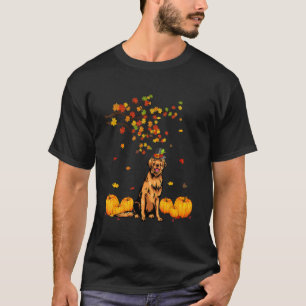Camiseta Amante de Cão Retriever Dourado Legal Outono Dia d