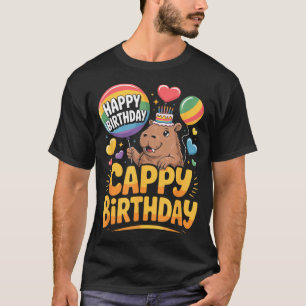 Camiseta Amante de Capivara Animal Festa de Aniversário Div