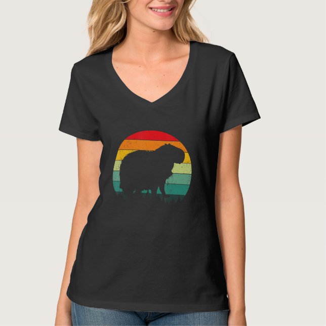 Camiseta Amante de Capivara Capivara Fofa Roedor Amante de  (Frente)