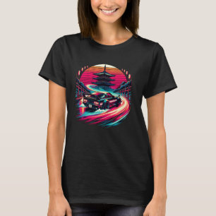 Camiseta Amante de carros de corrida japoneses à deriva des