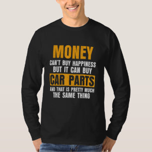 Camiseta Amante de Carros O Dinheiro Não Compra Felicidade