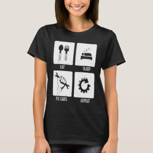 Camiseta Amante de Carros Tuner Reparando Ferramentas de Me