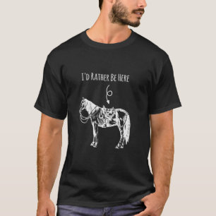 Camiseta Amante de Cavalo Cavalgada Equestre Eu Preferiria