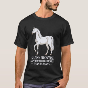 Camiseta Amante de Cavalo Engraçado Cavalgando Cavaleiro de