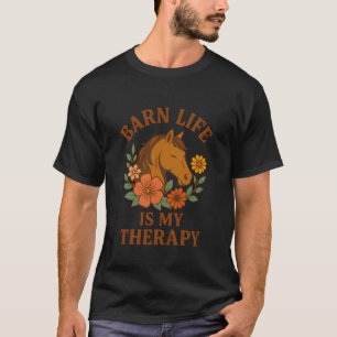 Camiseta Amante de Cavalo Montando Equestre Floral Vida de