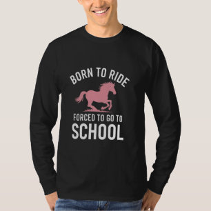 Camiseta Amante de Cavalos Engraçado Mulheres de Equitação
