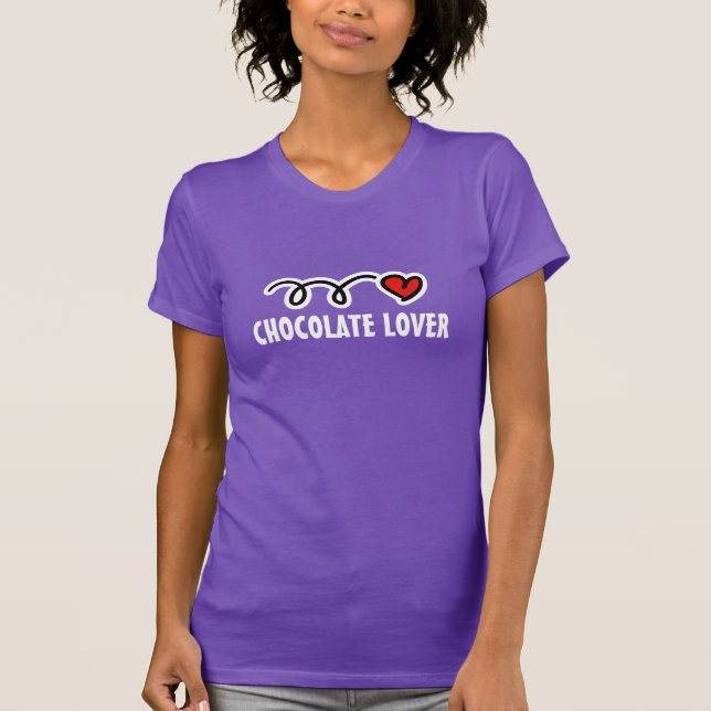 Camiseta amante de chocolate (Frente)