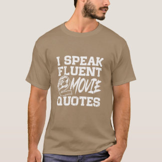 Camiseta Amante de Cinema Falo Citações de Filmes Fluenteme