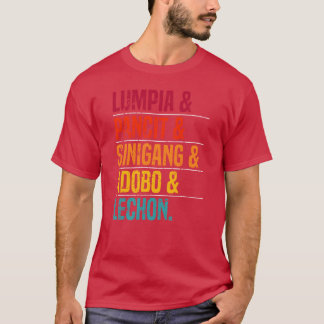 Camiseta Amante de Comida Filipina Foodie Cozinha Filipina