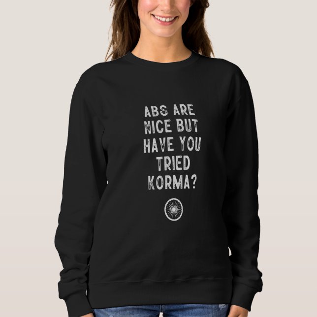 Camiseta Amante de Comida Indiana Korma Comida de Rua Desi  (Frente)