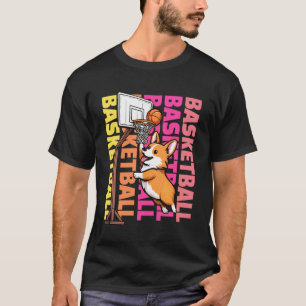 Camiseta Amante de Corgi de Basquetebol Desportos