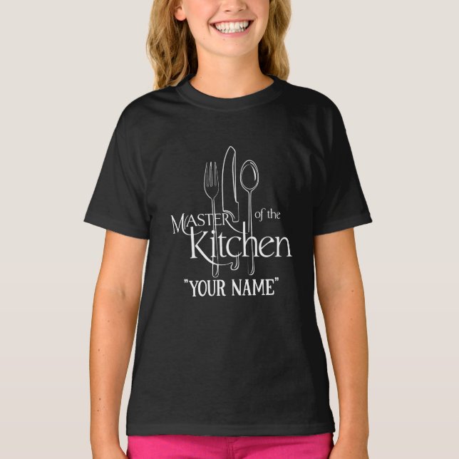 Camiseta Amante de cozinhar personalizável do Culinário Cha (Frente)