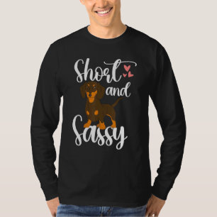 Camiseta Amante de Dachshund - Baixo e Atrevido