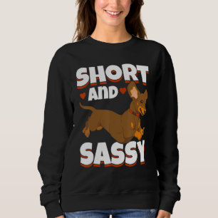 Camiseta Amante de Dachshund - Baixo e Sassy_1