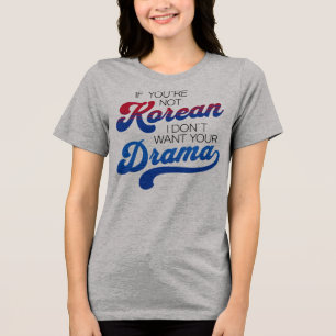 Camiseta Amante de Drama Coreano Engraçado