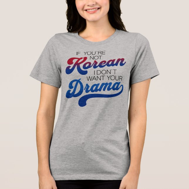 Camiseta Amante de Drama Coreano Engraçado (Frente)