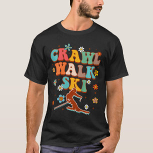 Camiseta Amante de Esqui Infantil Esporte de Inverno Pelo B