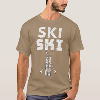 Camiseta Amante de Esqui Legal Esportes Esqui na Neve Esqui