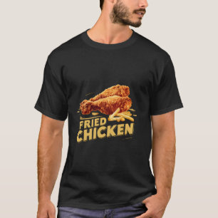 Camiseta Amante de Frango Frito Legal Arte de Frango Frito 