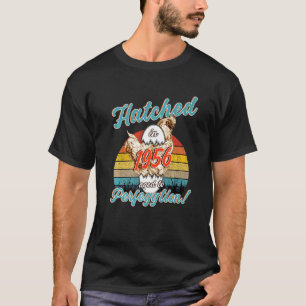 Camiseta Amante de Frango Vintage Retro Nascido Em 1956 Nas