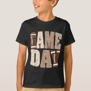 Camiseta Amante de Futebol Americano Dia de Jogo Leopardo G