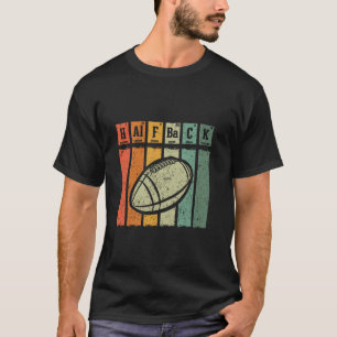 Camiseta Amante de Futebol Americano Retrô Elementos Periód