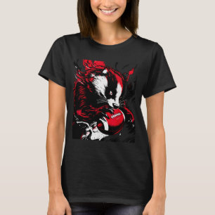 Camiseta Amante de Futebol Feroz de Texugo no Dia de Jogo d