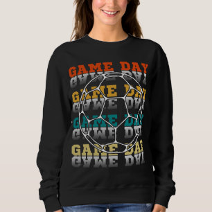 Camiseta Amante de Futebol no Dia do Jogo Tipografia Colori