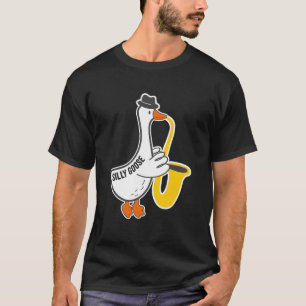Camiseta Amante de ganso engraçado, tocador de saxofone, hu