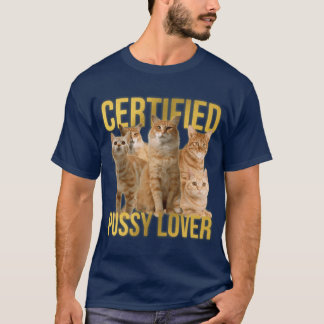 Camiseta Amante de Gata Certificada Brincadeira de Palavras