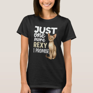 Camiseta Amante de Gato Devon Rex Só Mais Um Rexy Eu Promet