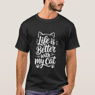 Camiseta Amante de Gato Engraçado Dono de Animal de Estimaç