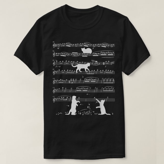Camiseta Amante de Gato Músico Divertido Gatinho Fofo Tocan (Frente do Design)