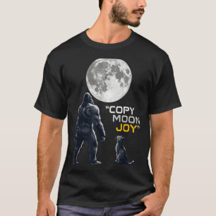 Camiseta Amante de Gato Pé Grande Copiar Lua Alegria Crípti