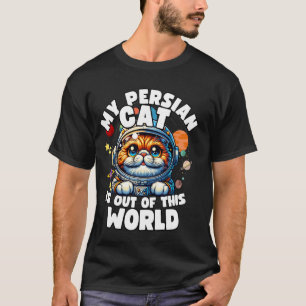 Camiseta Amante de Gato Persa Cria Roupas Divertidas de Gat