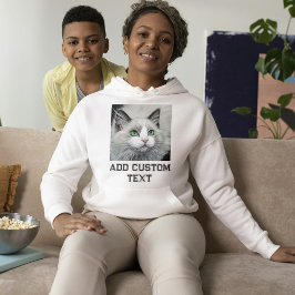 Camiseta Amante de Gato Personalizado Texto Branco Cinza Fo