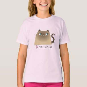Camiseta Amante de Gato Siames