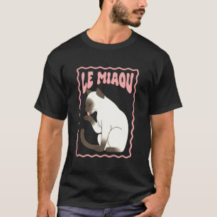 Camiseta Amante de Gato Siamês Mãe de Gato Siamês Francês F