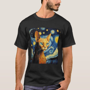 Camiseta Amante de Gato Sphynx para Mãe e Pai de Gato